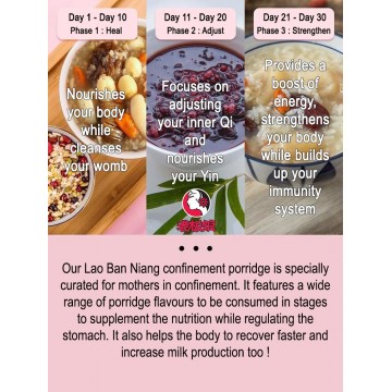 Lao Ban Niang Confinement Porridge Package