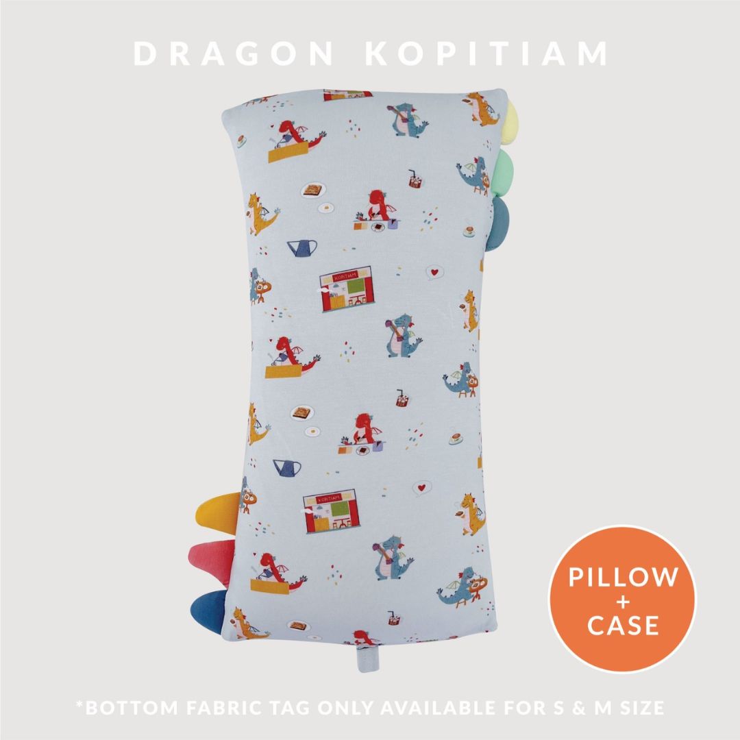 Happyrei Lil' Snuggles Pillow + Case - Dragon Kopitiam