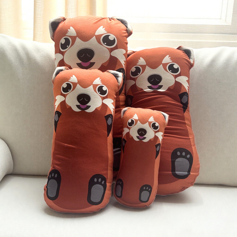 [New Launch] Lilbubsy Red Panda Bamboo Pillows - Various Sizes