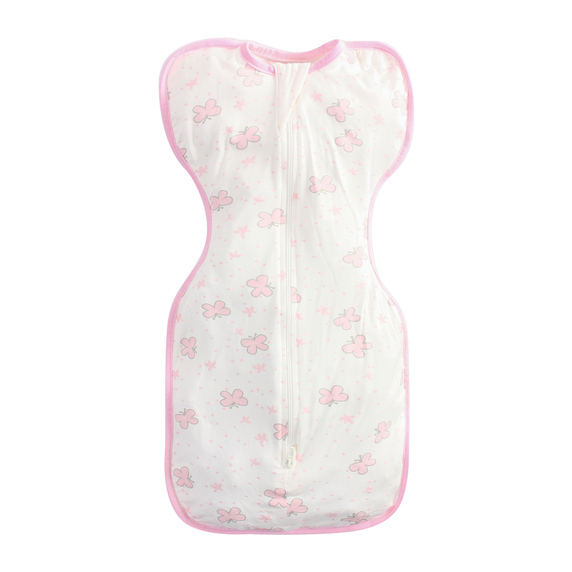 Lion Bear Zip Baby Swaddle - Bufferfly Pink