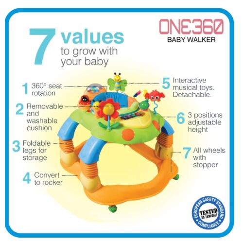Little Bean Premium One360 Baby Walker