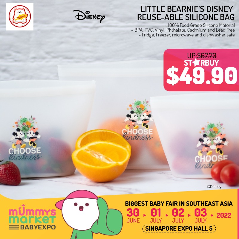 Little Bearnie's Disney Reuse-able Silicone Bag