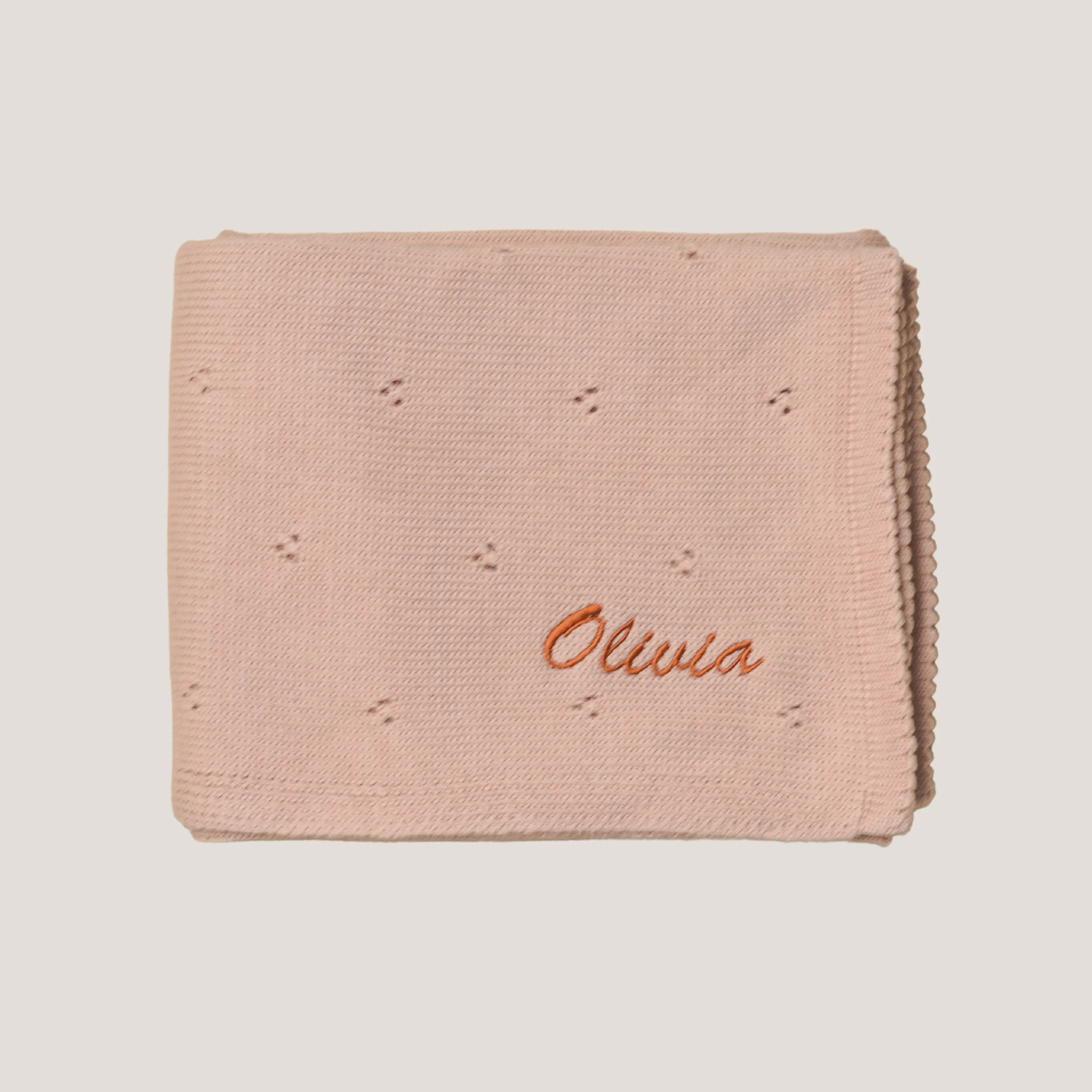 Little Fawns Pointelle Knitted Baby Blanket