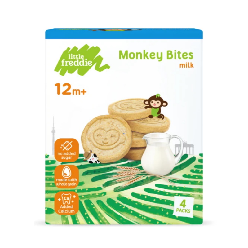 baby-fair Little Freddie Monkey Bites Milk Biscuits 80g