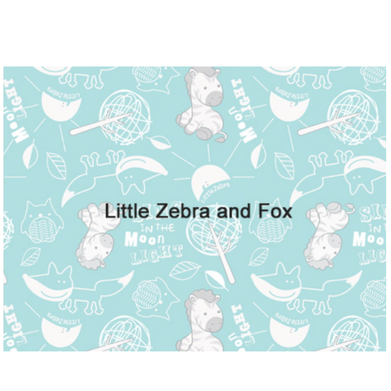 Little Zebra Bamboo Cot 7.5 Mattress Cover