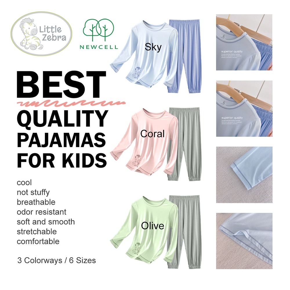 [Bundles] Little Zebra Sleepwear Set (Size 100 to 150)