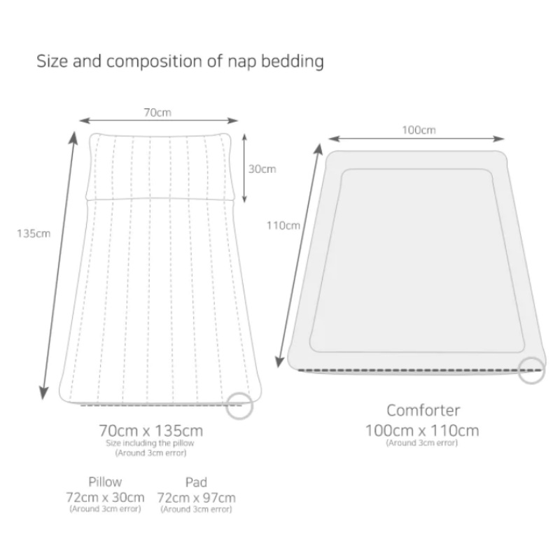 Lolbaby Portable Ultra-Microfibre Nap Bedding Set