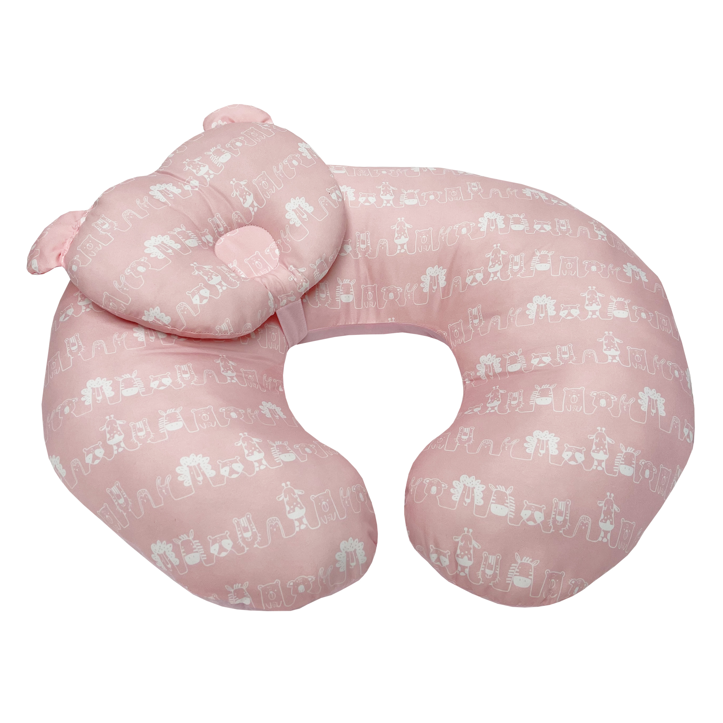Lucky Baby Cuddle'U™ Nursing Pillow/Positoner+Infant Pillow - Pink