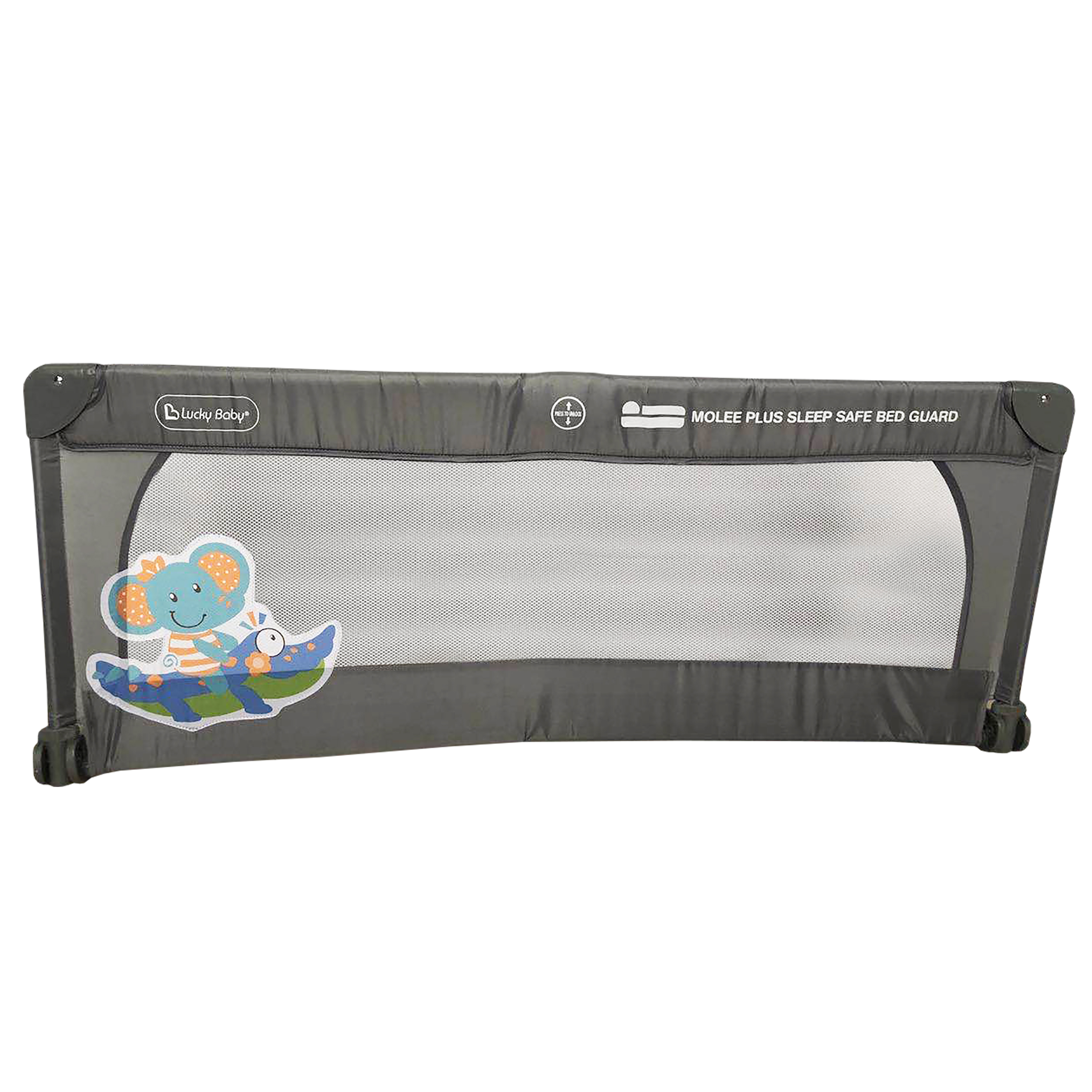 Lucky Baby Molee Sleep Safe Bed Guard - Elephant 130 x 51cm