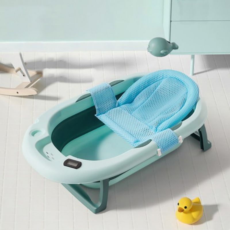 Lucky Baby OALY™ Collapsible Bath Tub W/Thermometer+ Bath Support