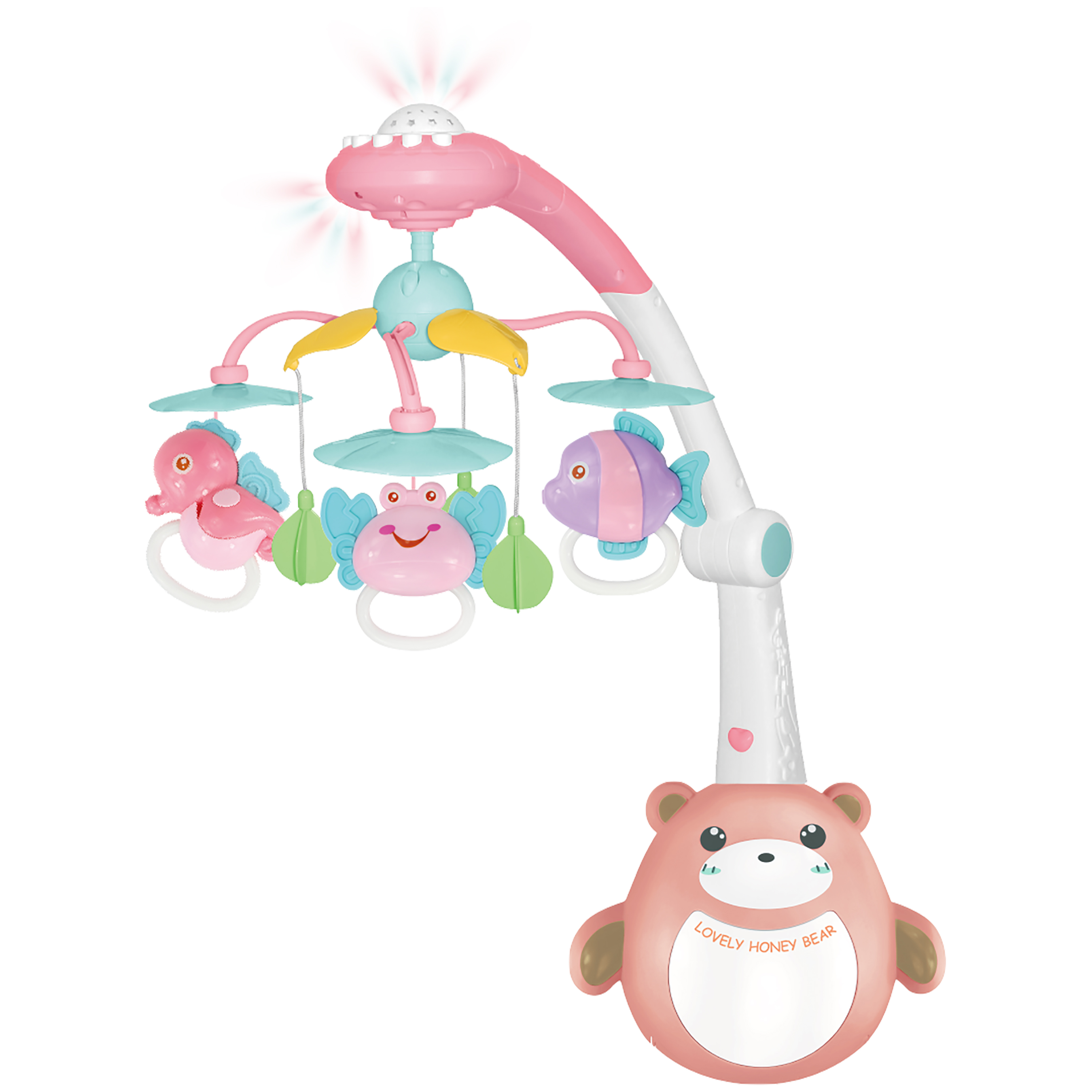 Lucky Baby Dream Word™ Musical Mobile - Pink