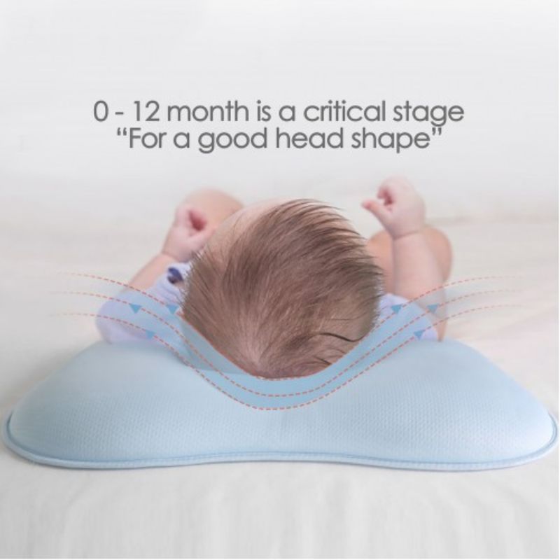 Lucky Baby Infant Head Shapper Pillow - White