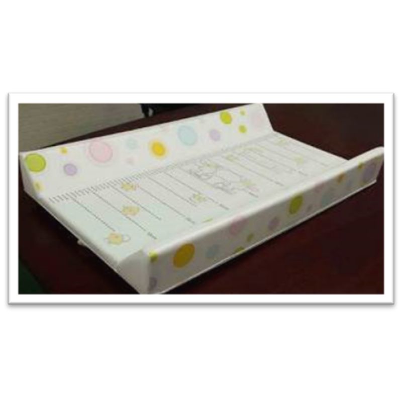 Lucky Baby Changer 80x47x10cm W/Wooden Base For Baby Cot 60X120Cm - Metric Bunny W/Friends