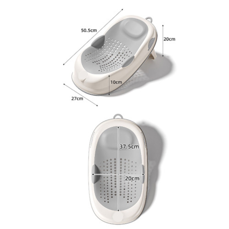 Lucky Baby Galy Collapsible Bath Tub W/Thermometer & Jelly Bath Support