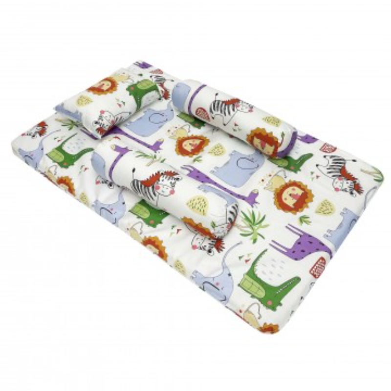 Lucky Baby On The Go Travel Mattress Set Cotton - Assorted Print