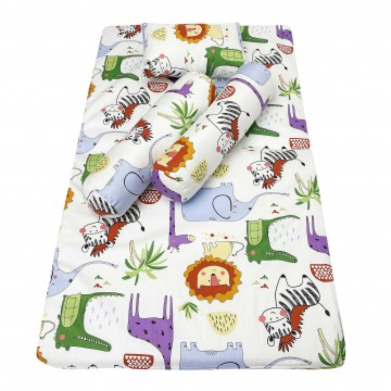 Lucky Baby On The Go Travel Mattress Set Cotton - Assorted Print