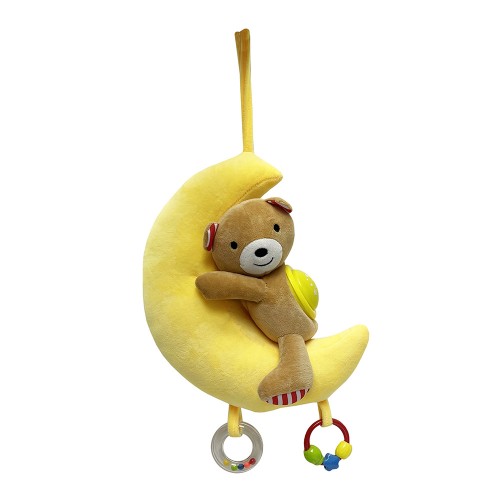 Lucky Baby Snuggle Moon Bear Plush W/Music & Light