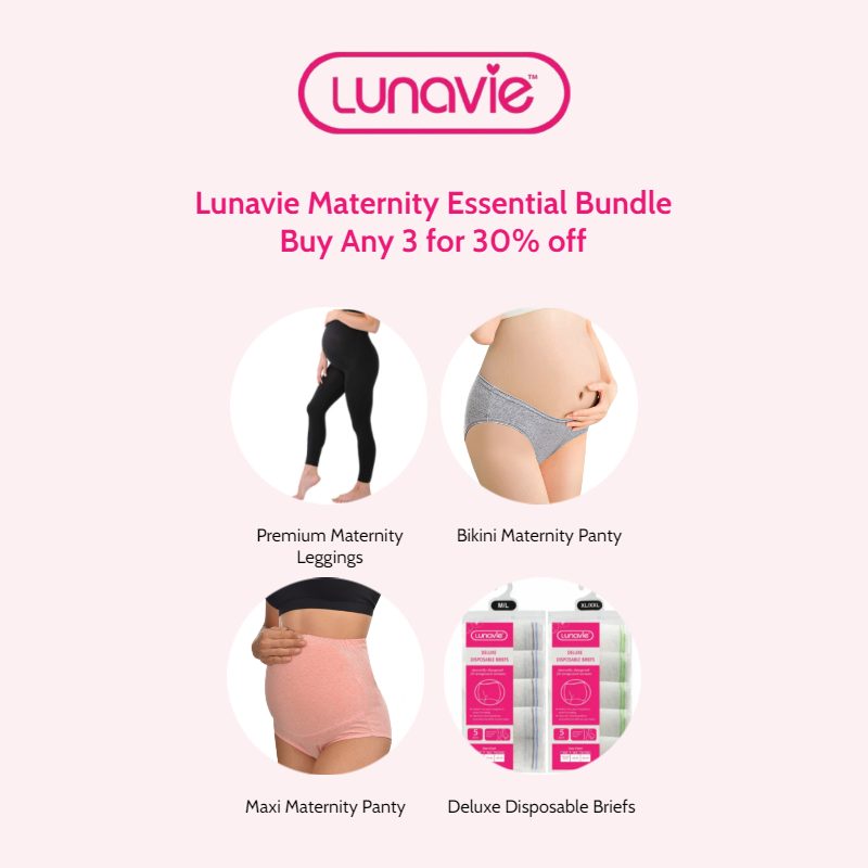 Lunavie Maternity Essential Bundle- Any 3 for 30% OFF (Only Applicable to Lunavie Nursing Essential Bundle and Lunavie Maternity Essential Bundle)