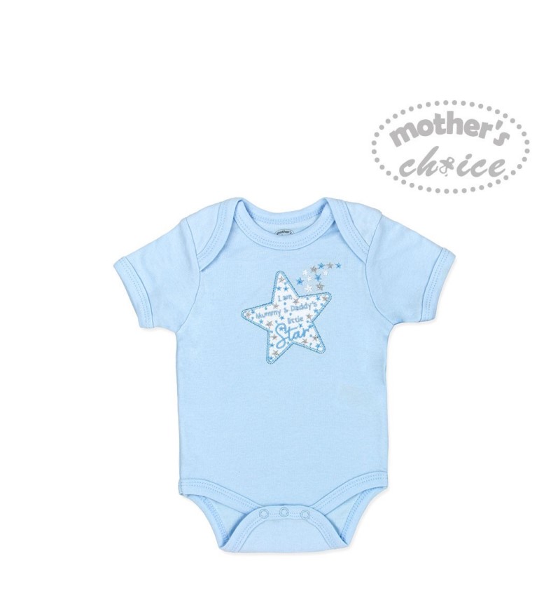 Mother'S Choice Baby Clothes Sets Newborn, Infant Outfit Blue Layette Gift Set Cotton 6Pcs