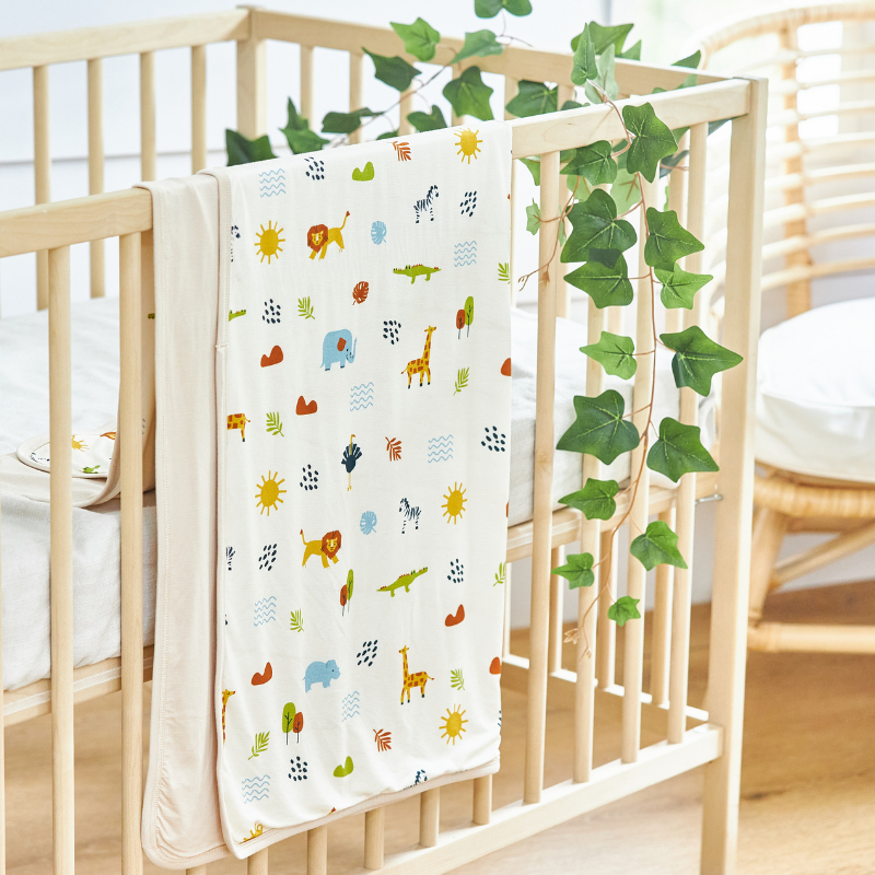 Hello Little Boo Premium Bamboo Double Layer Blanket - 80cm x 100cm
