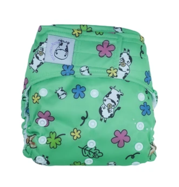 Moo Moo Kow 4 Seasons Collection Cloth Diaper - One Size (Aplix) 