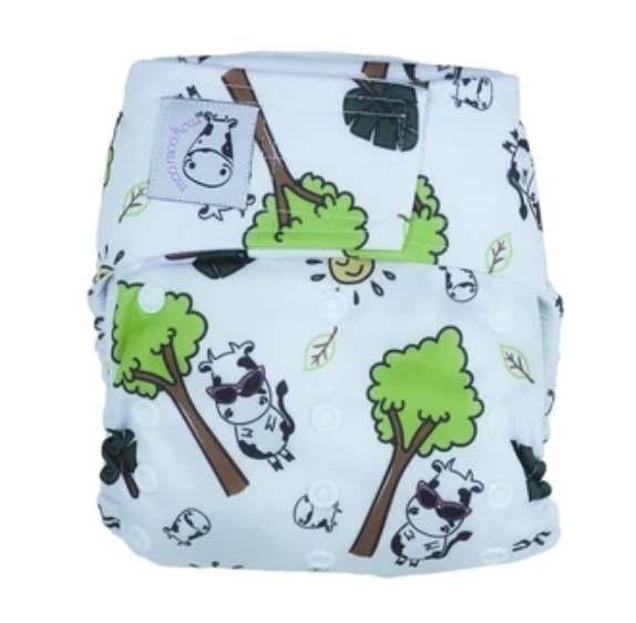 Moo Moo Kow 4 Seasons Collection Cloth Diaper - One Size (Aplix) 
