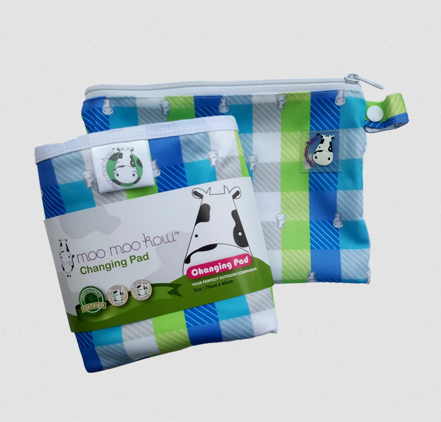 Moo Moo Kow Changing Pad - Travel Size 45 x 70cm (Assorted)