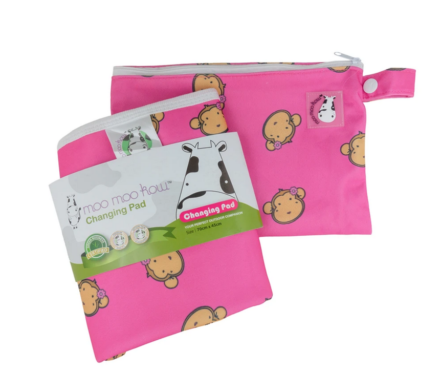 Moo Moo Kow Changing Pad - Travel Size 45 x 70cm - Lucky Animals 