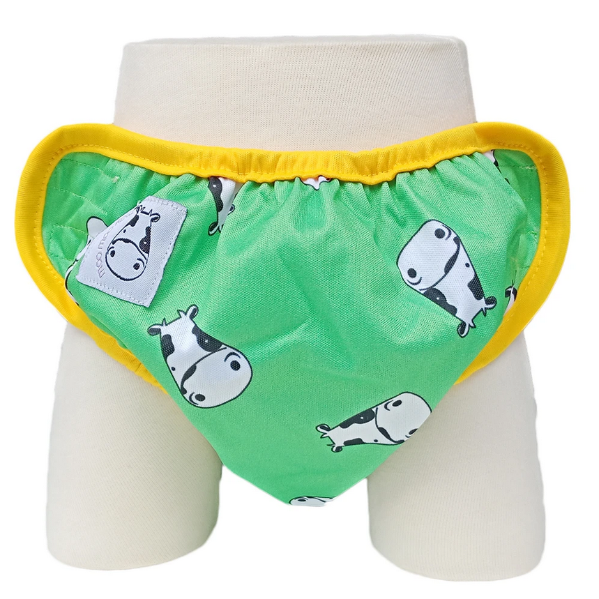 Moo Moo Kow Swim Diaper with Snaps - Lucky Animals