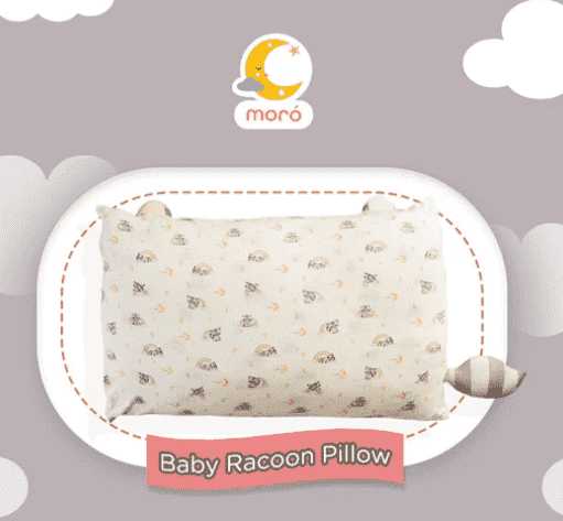 MORO Premium Tencel Buddy Pillow + Case - Racoon