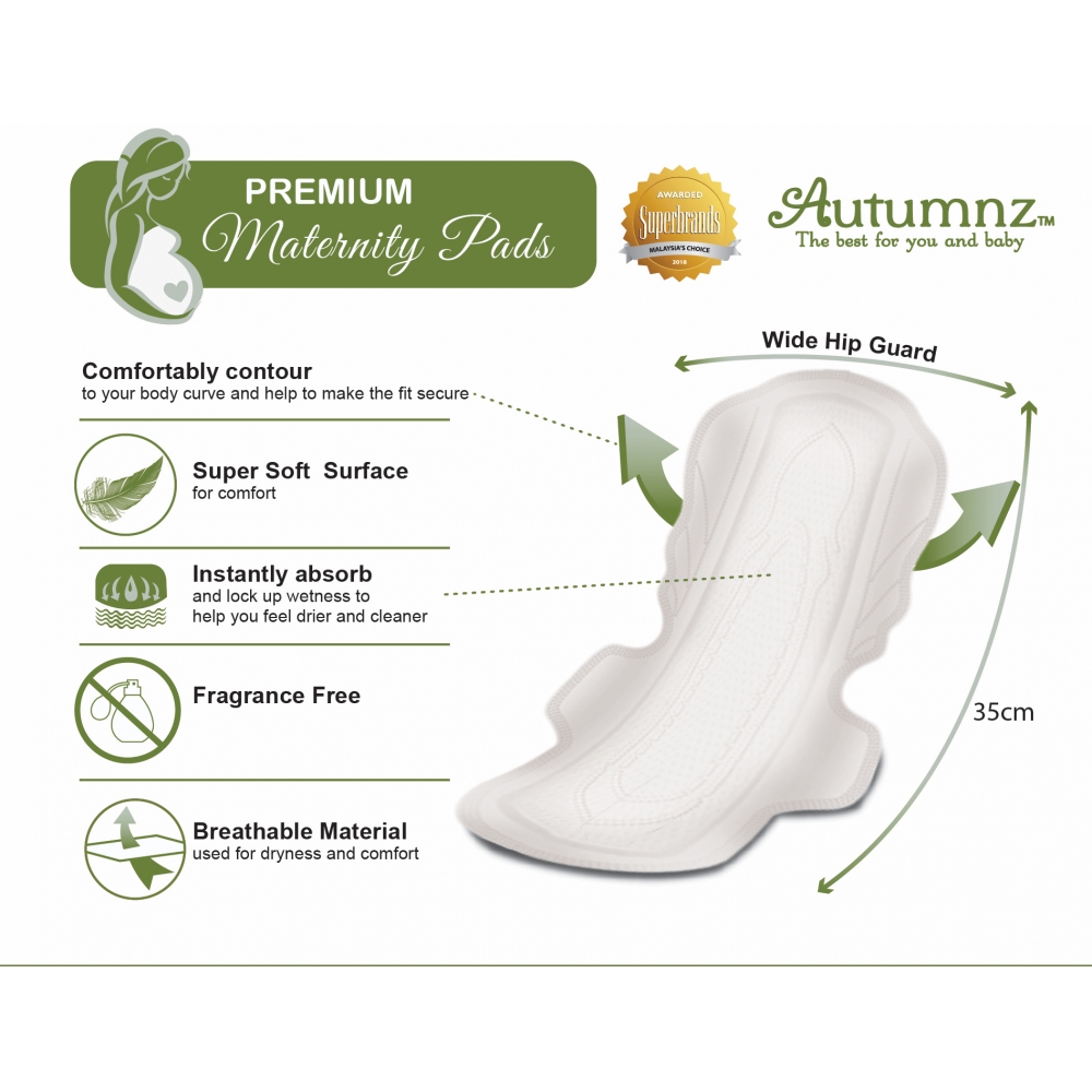Autumnz Premium Maternity Pads 35cm (20 pcs/pack)
