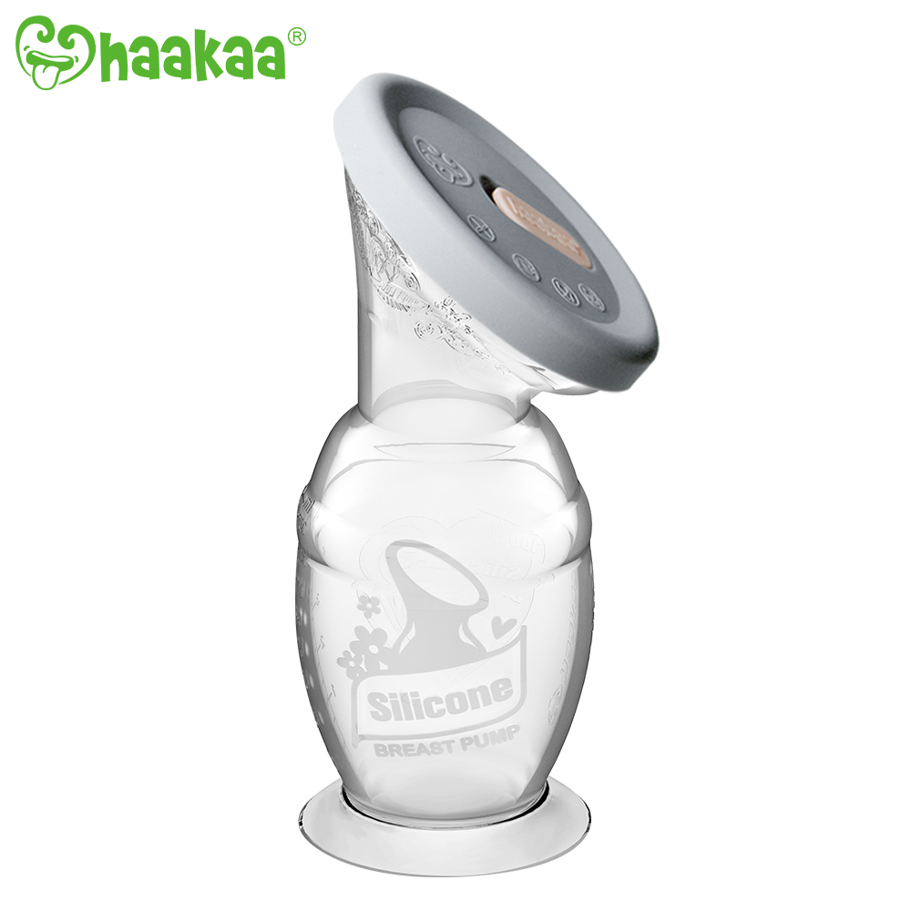 Haakaa Silicone Breast Pump (150ml) + Cap Set