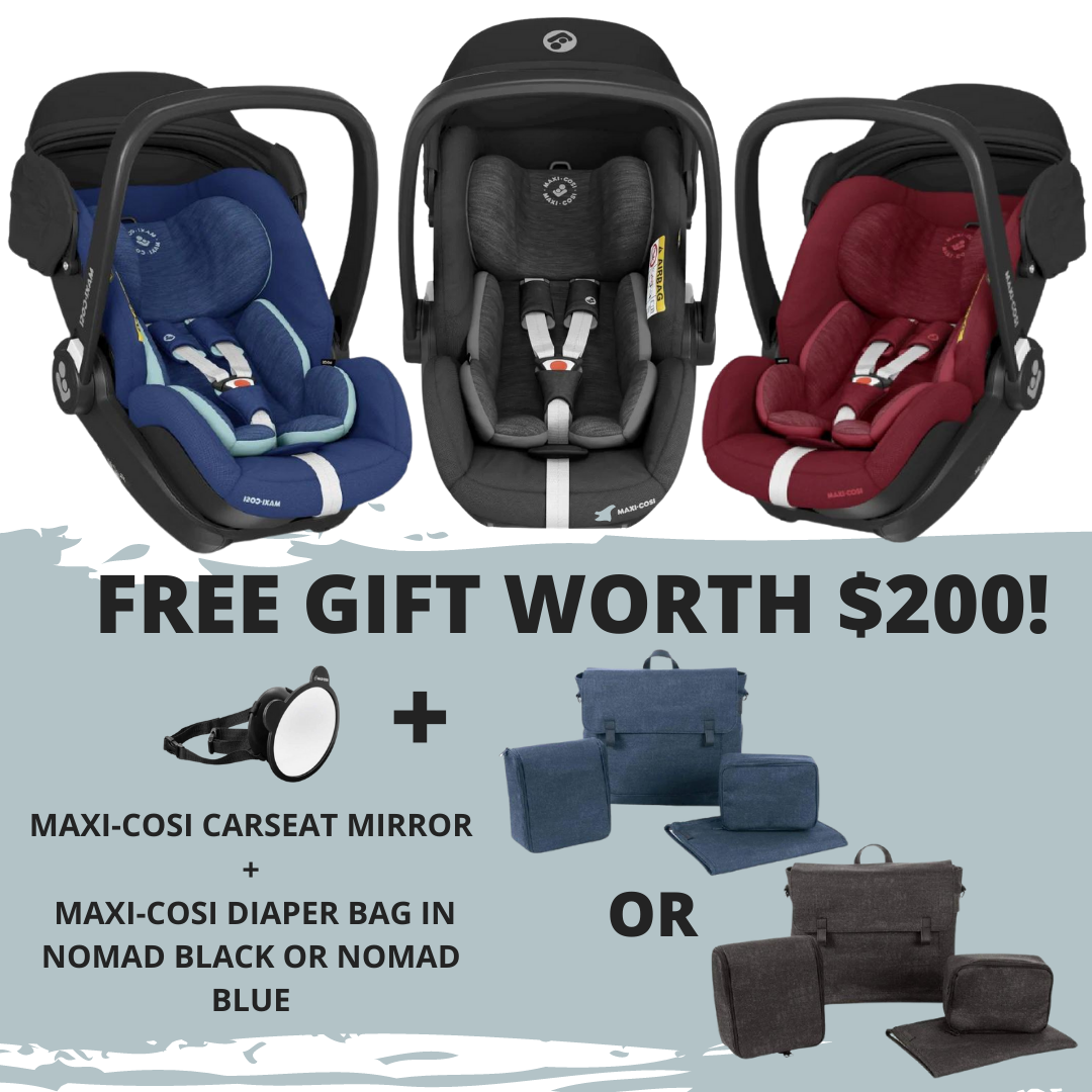 baby-fair Maxi-Cosi i-Size Marble Baby Carseat + Free Gift Worth $200!