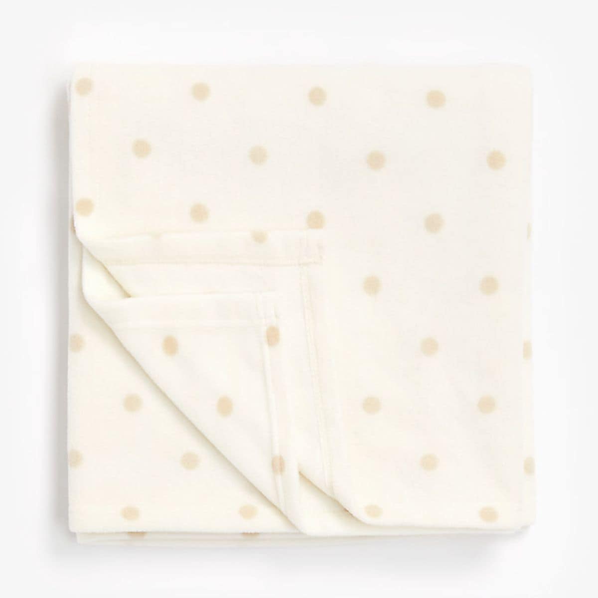 Mothercare Essentials Cotbed Polka Dot Fleece Blanket