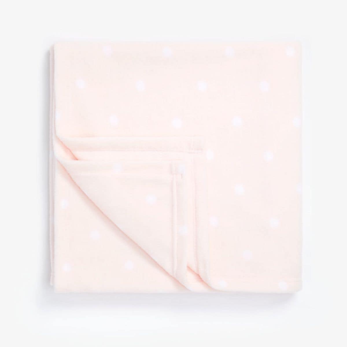 Mothercare Essentials Cotbed Polka Dot Fleece Blanket