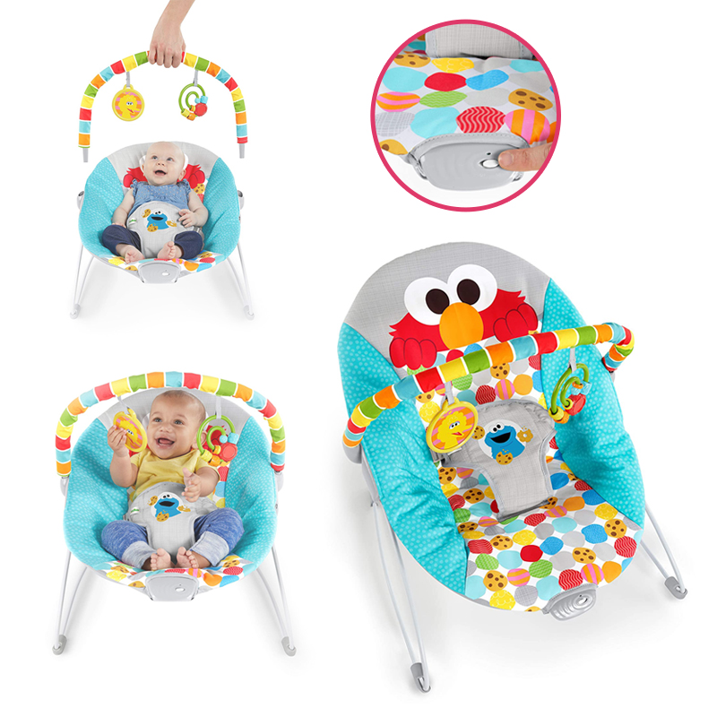 Bright Starts Sesame Street I Spot Elmo! Vibrating Bouncer