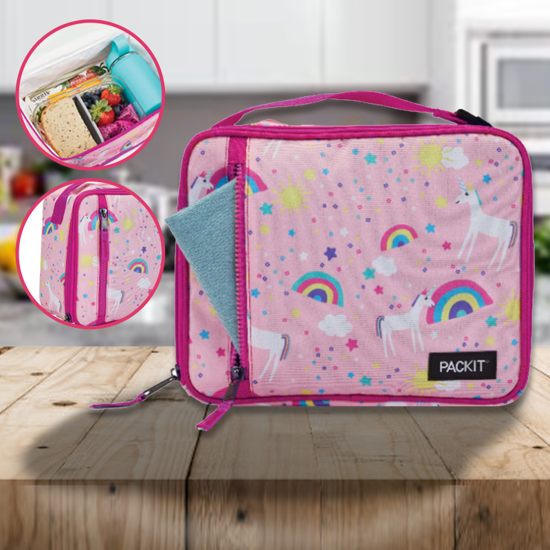 Packit Classic Lunch Box Bag - Unicorn Pink