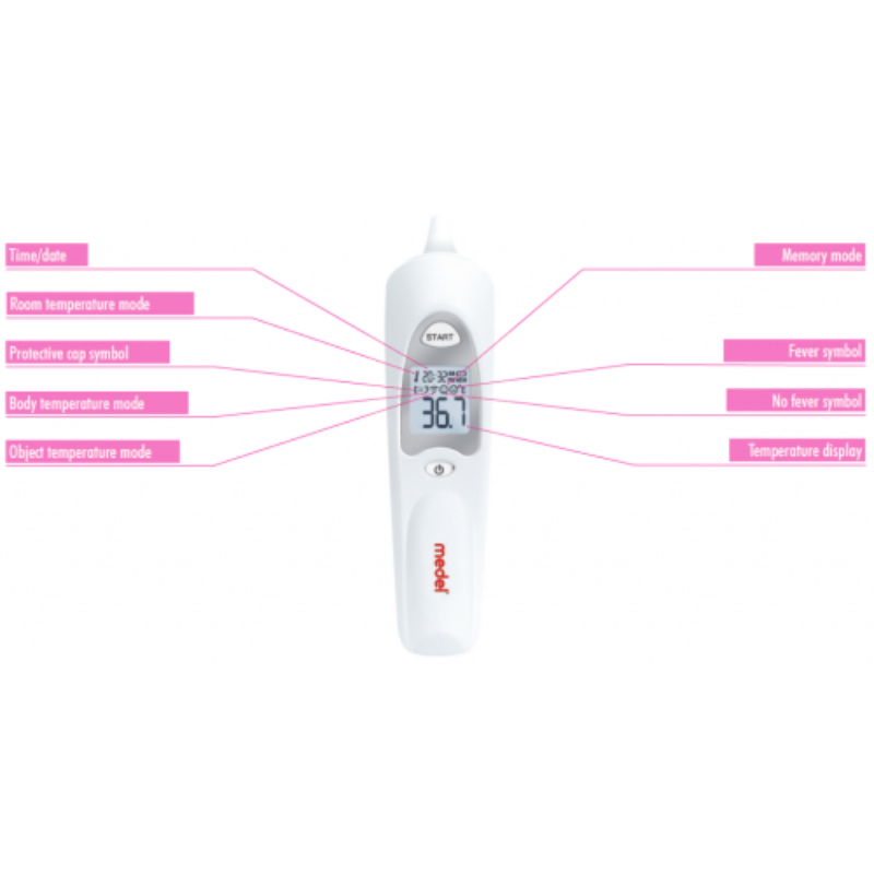 Medel Ear Temp Infrared Thermometer For Ears Fast And Safe Class Iia