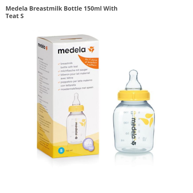 Medela (150ml/250ml) Breastmilk Bottle w/teats S 