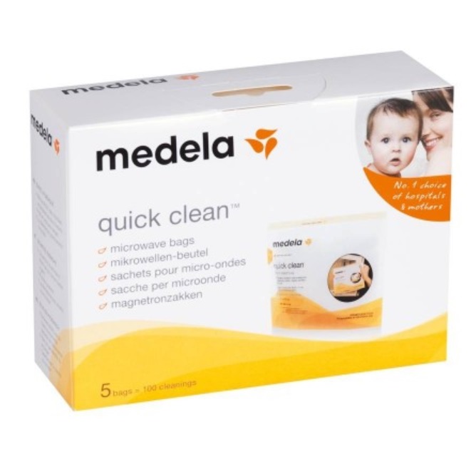 Medela Quick Clean Microwave Bag (5-pck) Bundle of 2