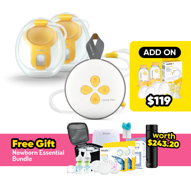 Medela SwingMaxi Hands-free Wearable Breastpump + FREE GIFT + Add On Option