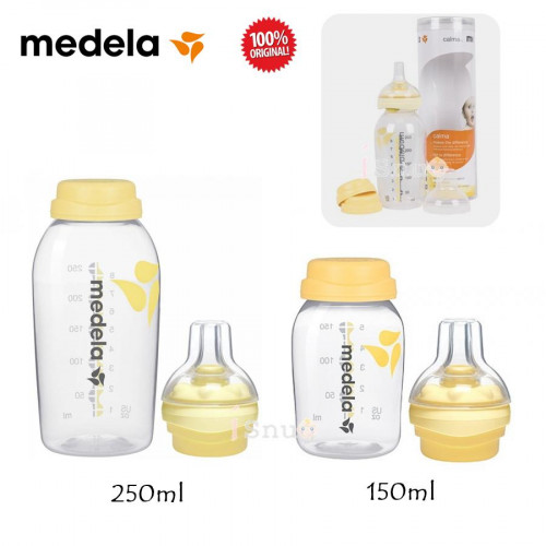 Medela Calma W/150ml Breastmilk Bottle + Calma W/250ml Breastmilk Bottle