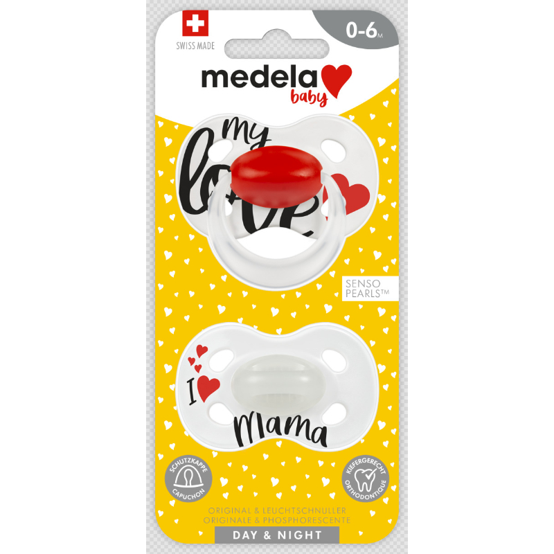 Medela Baby Pacifier Day & Night, 2pcs (Signature Duo)