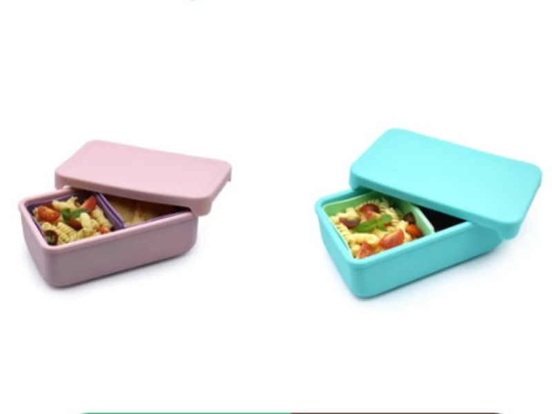 Melii 100%25 Silicon Bento with Removable Dividers