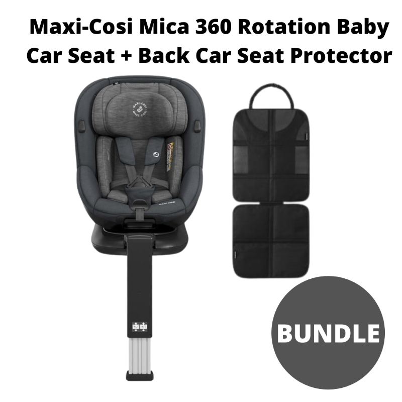 baby-fair Maxi-Cosi Mica 360 Rotation Baby Car Seat + Back Car Seat Protector