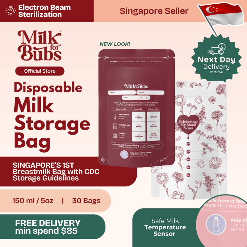 Milk For Bubs Disposable Milk Storage Bag With Storage Guidelines