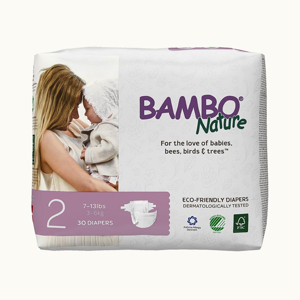Bambo Nature Tape Diapers - Mini (XS) Size 2 (30 pcs)