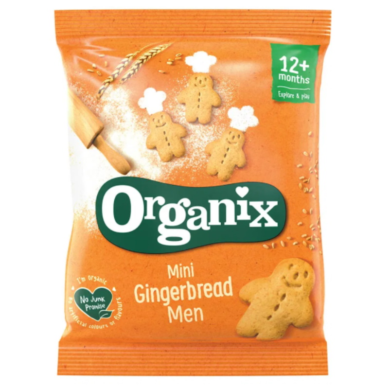 Organix Mini Gingerbread Men Toddler Biscuits