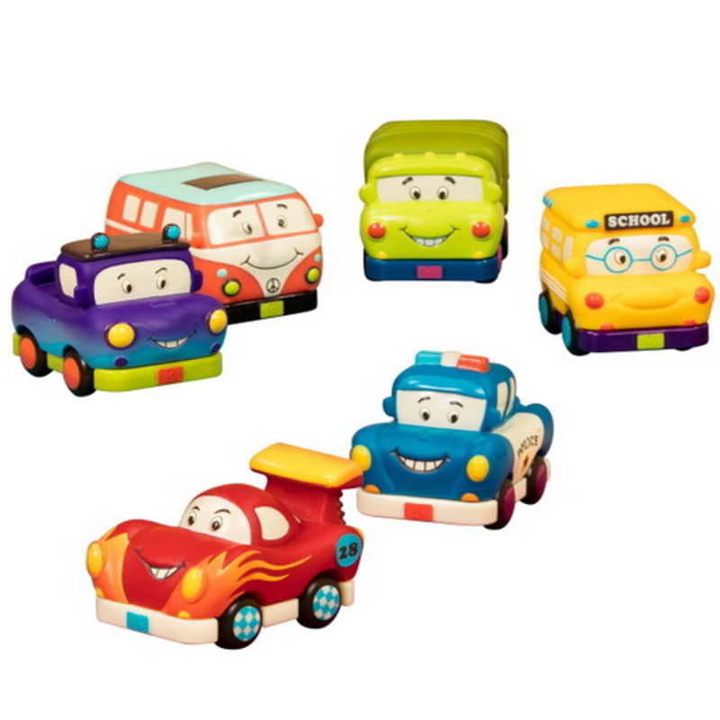 B.Toys Mini Wheeee-ls, Mini Pull Back Vehicles