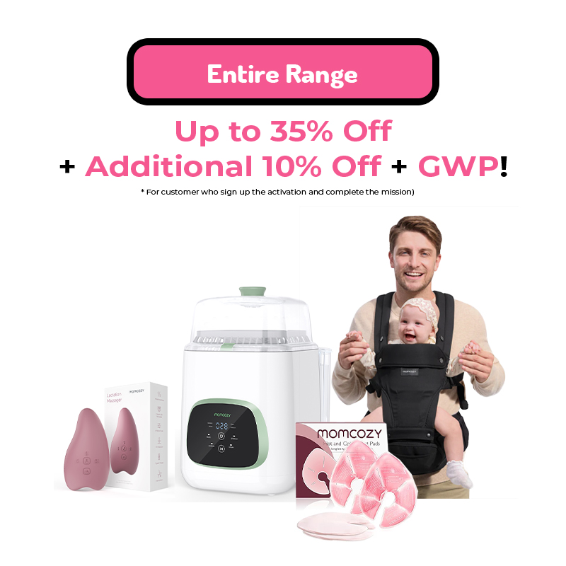 Momcozy Entire Range Up to 35% OFF + Add 10% OFF + GWP